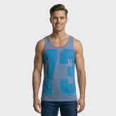 Men’s Black Graphic Print Vest – "73" Urban Polka Dot Edition