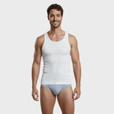 Men’s Super-Soft Ribbed Vest – Contoured Stretch Fit