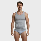 Men’s Super-Soft Ribbed Vest – Contoured Stretch Fit