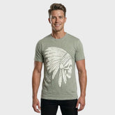 Men’s Vintage Slub T-Shirt – Chief Skull Edition
