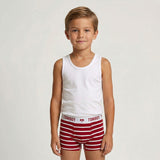 Boy’s All Over Printed Performance Striped Boxer