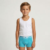 Boy’s All Over Printed Performance Striped Boxer