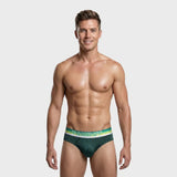 TOMBOY Men’s Retro-Sport Brief – Stripe print Waistband