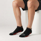 Men’s Sport Stripe Low Ankle Socks – Geometric Wolf Edition