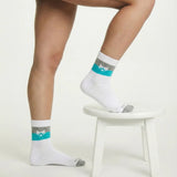 Men’s Varsity Block Sports Socks – Geometric Wolf Edition