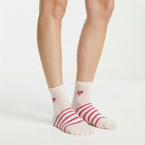 Women’s Striped Invisible Footie Socks – Tomboy Edition