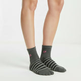 Women’s Striped Invisible Footie Socks – Tomboy Edition