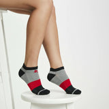 Men’s Dynamic Tri-Color Block No Show Socks