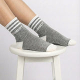 TOMBOY CLASSIC STYLE S749 Varsity Stripe Quarter Socks | Premium Cotton Blend