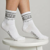 TOMBOY HERITAGE ‘73 S750 Vintage Varsity Quarter Socks | Premium Cotton Blend