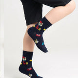 Tomboy Fun Pop Quest Crew Socks – 8-Bit Collection
