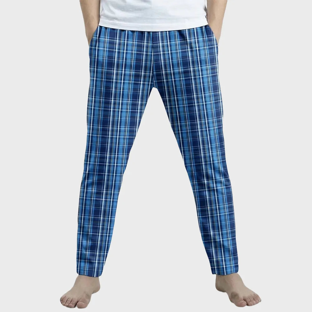 TOMBOY Men’s Premium Gingham Check Pyjamas Lounge Pants