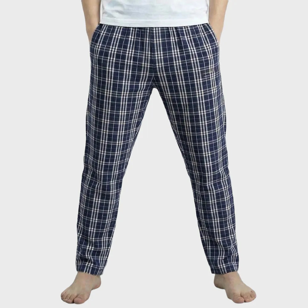 TOMBOY Men’s Premium Gingham Check Pyjamas Lounge Pants