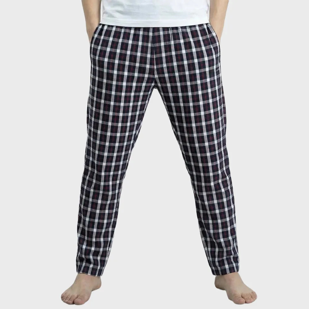 TOMBOY Men’s Premium Gingham Check Pyjamas Lounge Pants