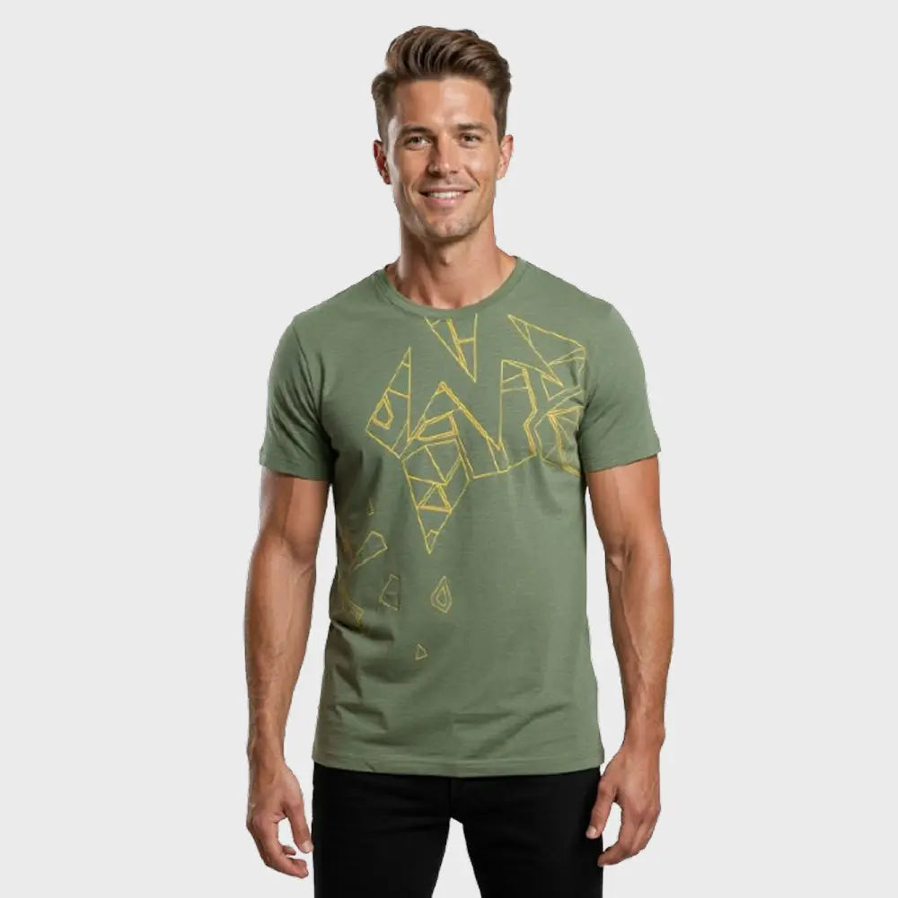 Men’s Abstract Geometric T-Shirt – Shattered Edition