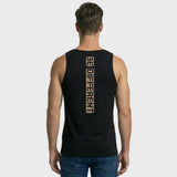Men’s Black Graphic Print Vest – "73" Urban Polka Dot Edition