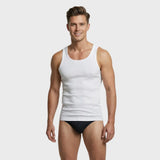 Men’s Classic Ribbed Vest – Stretch Fit Undershirt