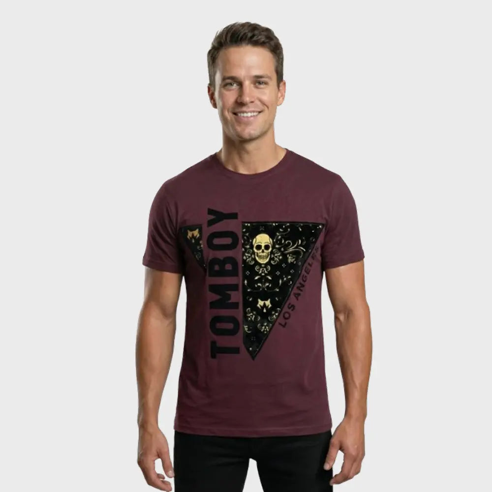 Men’s Graphic T-Shirt – Gothic Luxe Skull Edition