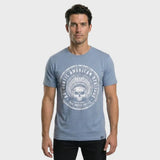 Men’s Heritage Graphic T-Shirt – Dusty Blue "American Spirit" Edition