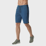 Men’s Performance Core Training Shorts – Side-Stripe Athletic Fit with Adjustable Drawstring