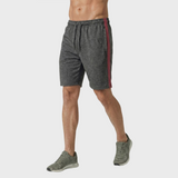 Men’s Performance Core Training Shorts – Side-Stripe Athletic Fit with Adjustable Drawstring