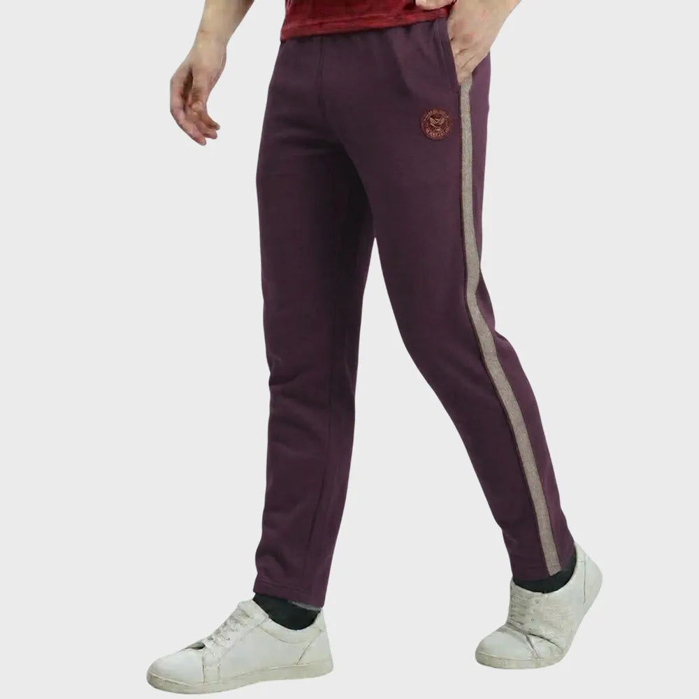 Men's Slim-Fit Active Track Pants with Contrast Side Tape