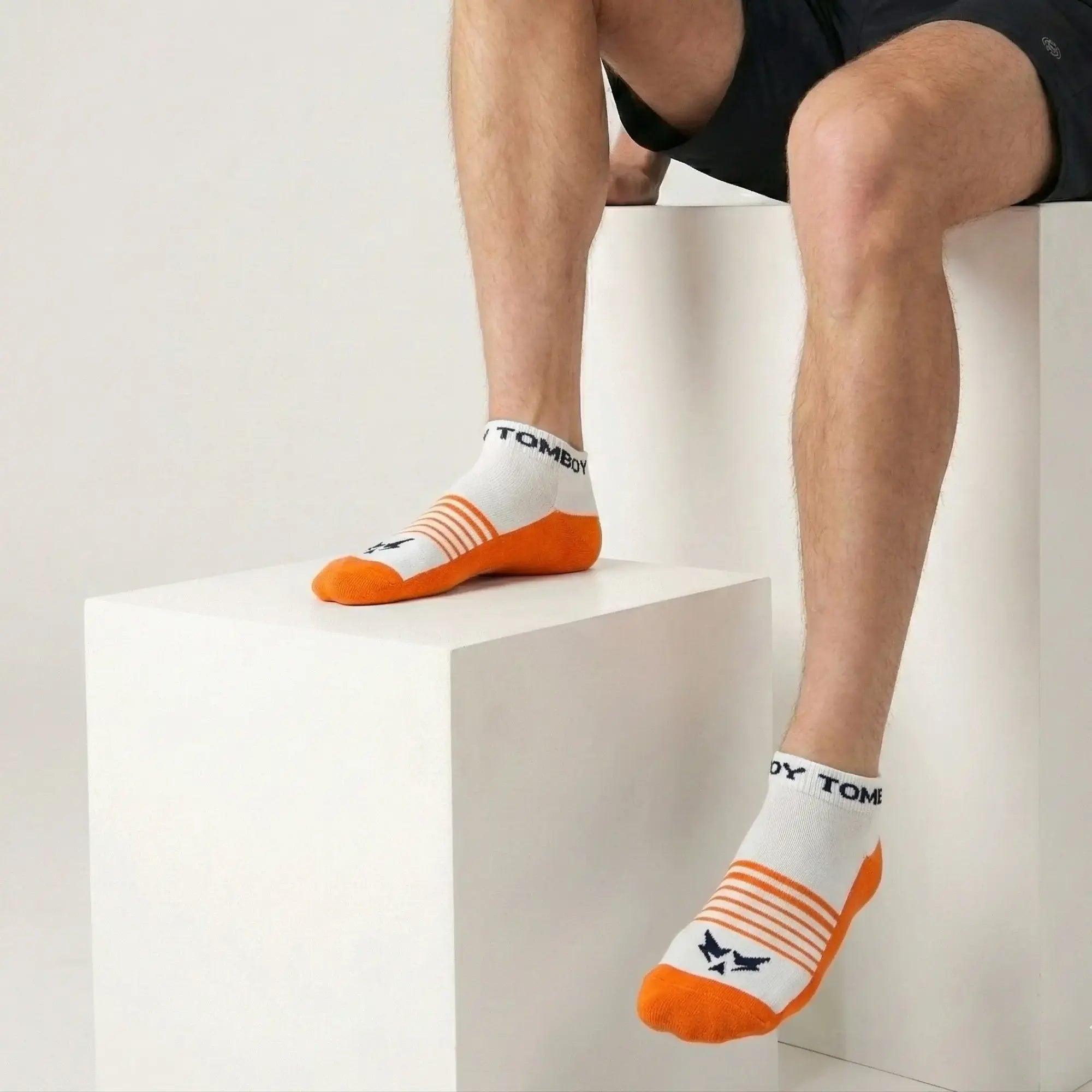 Men’s Two-Tone Low Ankle Socks – Tomboy Series