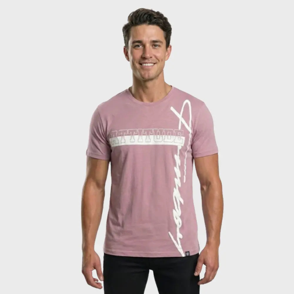 Men’s Typographic Graphic T-Shirt – Attitude Edition