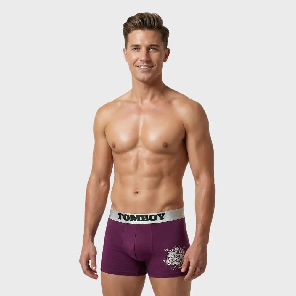 TOMBOY Men’s Boxer – Silver Waistband & Heritage Crest