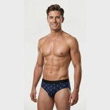 TOMBOY Men’s Patterned Brief - Diamond Grid