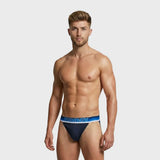 TOMBOY Men’s Retro-Sport Brief – Bright color & Sunset Stripe Waistband