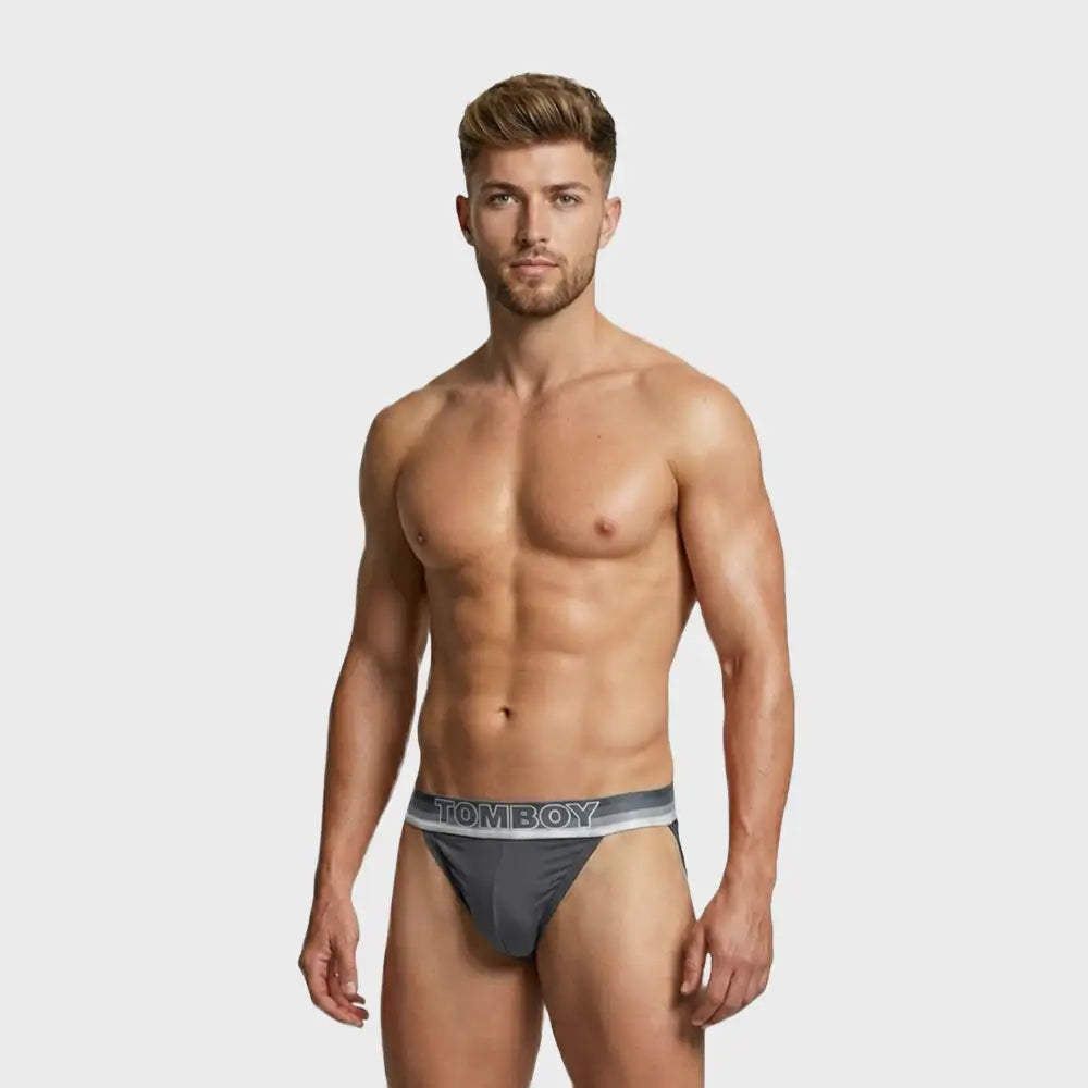 TOMBOY Men’s Retro-Sport Brief – Bright color & Sunset Stripe Waistband