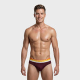 TOMBOY Men’s Retro-Sport Brief – Stripe print Waistband
