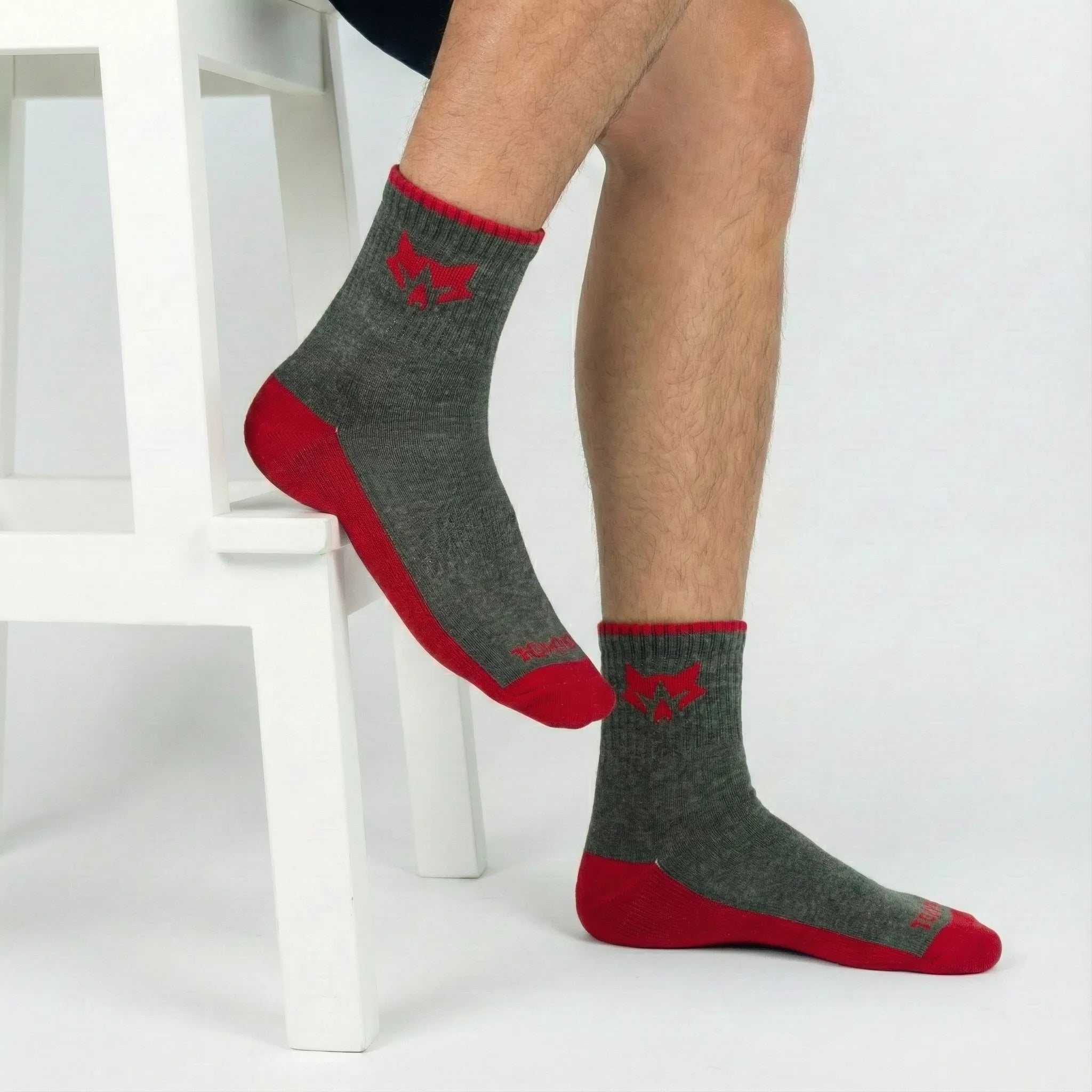 Men’s Tri-Color Block Ankle Socks – Tomboy Series