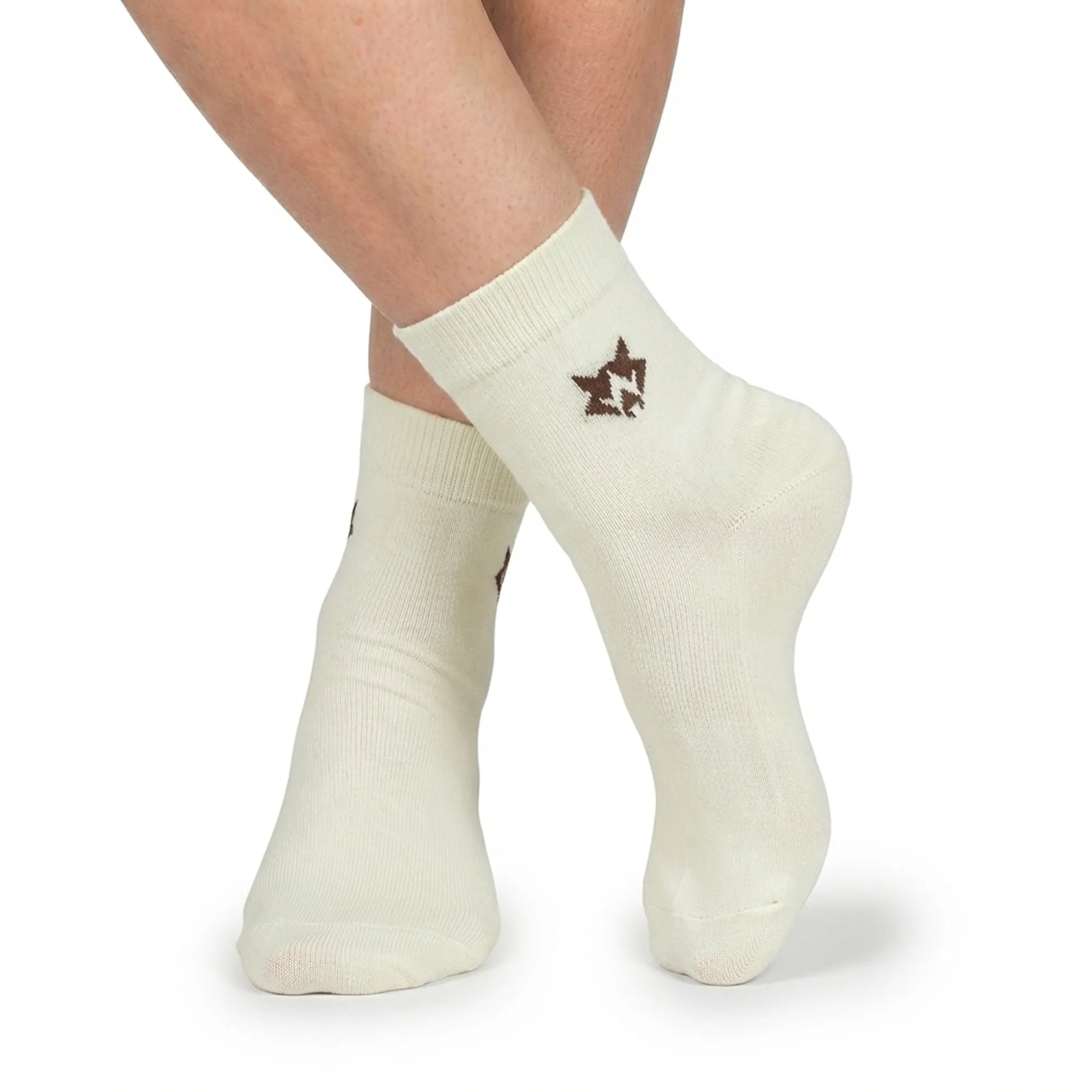 Men’s Modern Formal Ankle Socks – Geometric Wolf Edition