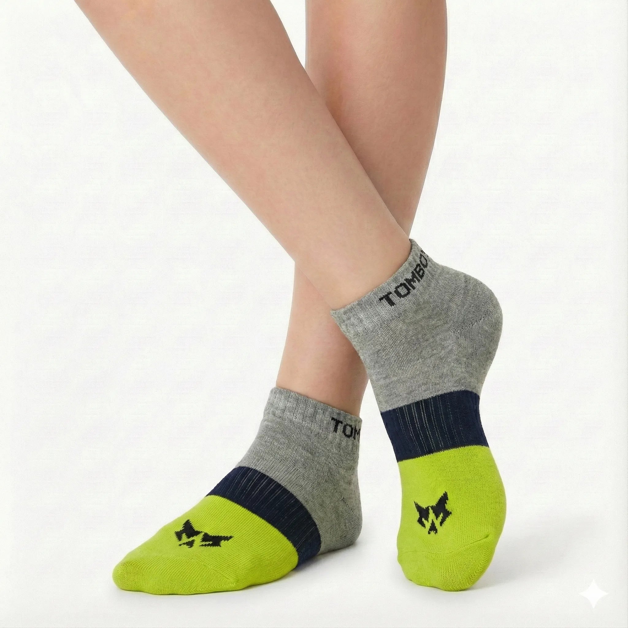 Men’s Tri-Color Block Sports Ankle Socks – Tomboy Series
