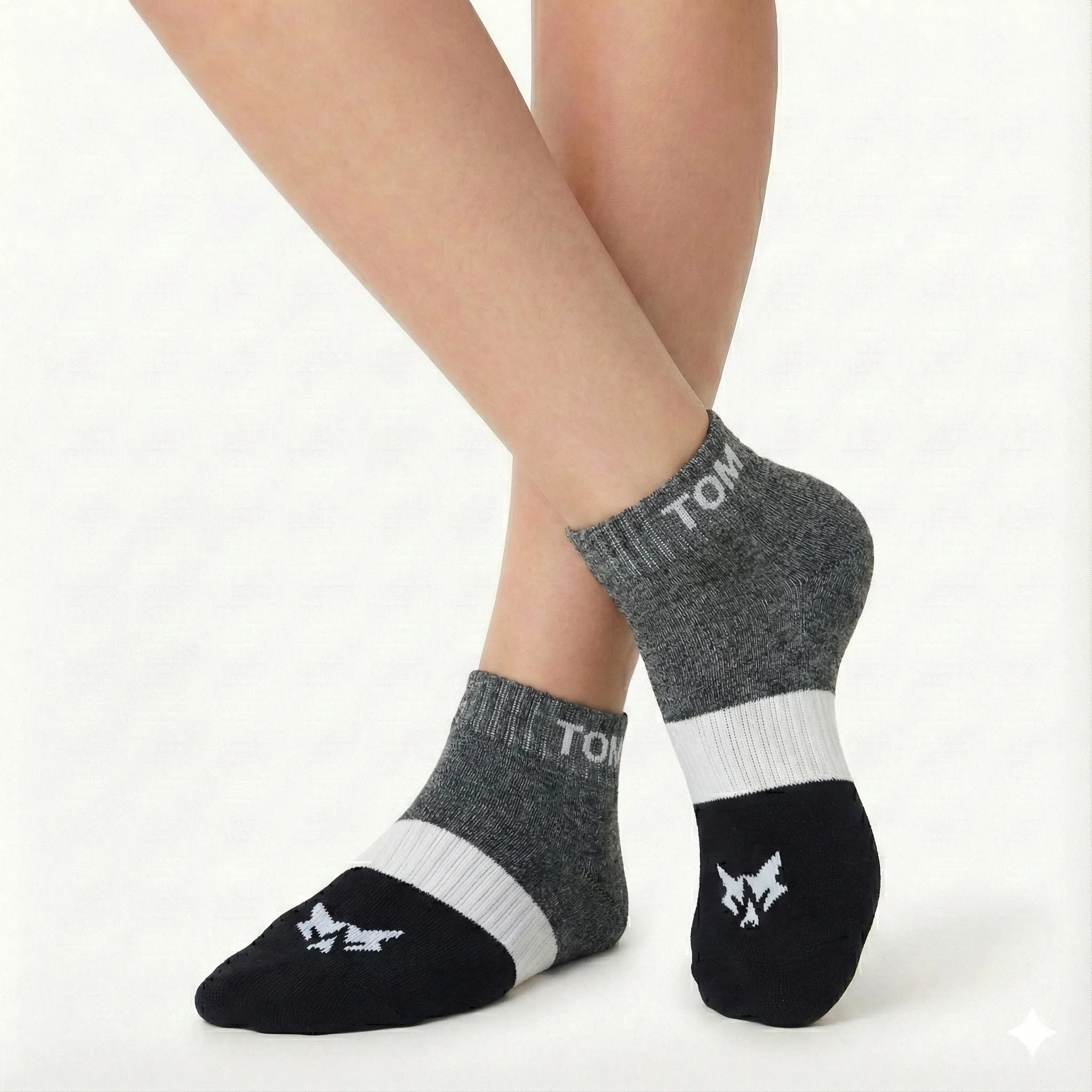 Men’s Tri-Color Block Sports Ankle Socks – Tomboy Series