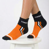 TOMBOY Active Edge Retro-Sport Chevron Quarter Socks | Performance Cotton Blend