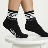 TOMBOY HERITAGE ‘73 S750 Vintage Varsity Quarter Socks | Premium Cotton Blend