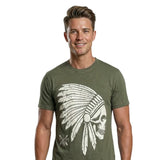 Men’s Vintage Slub T-Shirt – Chief Skull Edition