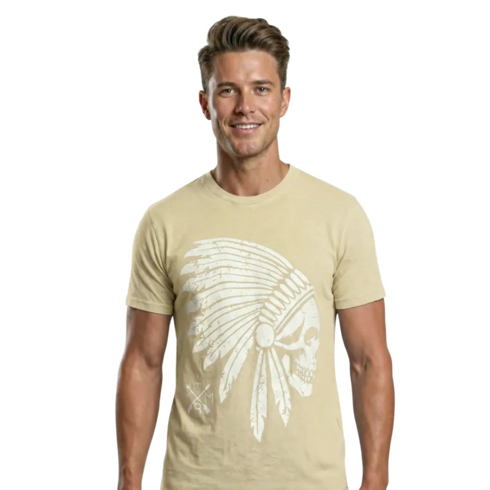 Men’s Vintage Slub T-Shirt – Chief Skull Edition